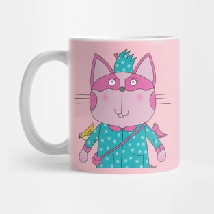 Cat Goof Little Girl Attending Pre-K Mug